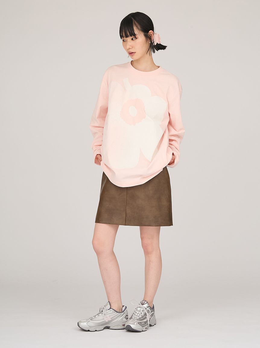 emmi「【emmi|Marimekko】Kioski Biitti Unikko Placement Jersey Top」|Tシャツ・カットソー|