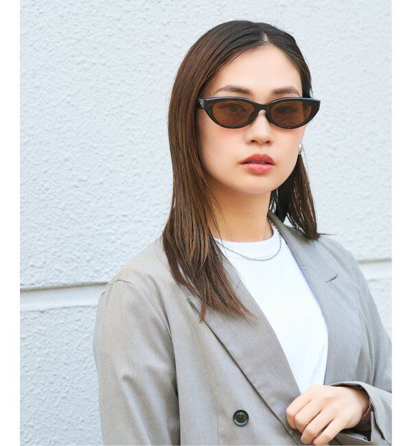  「Zoff｜JOURNAL STANDARD relume オーバル型 横長 サングラス 紫外線対策 UVカット ジャーナルスタンダード」|サングラス|