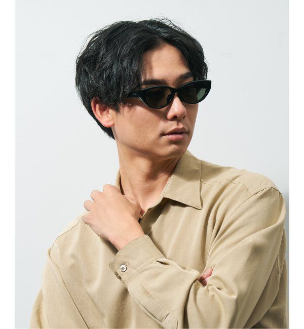  「Zoff｜JOURNAL STANDARD relume オーバル型 横長 サングラス 紫外線対策 UVカット ジャーナルスタンダード」|サングラス|