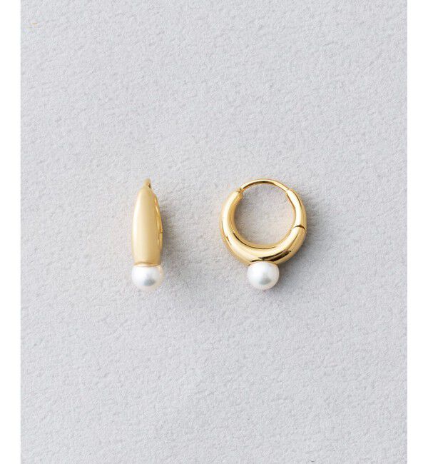 Jouete「[スナップピアス] パール」|ピアス|イエローゴールド