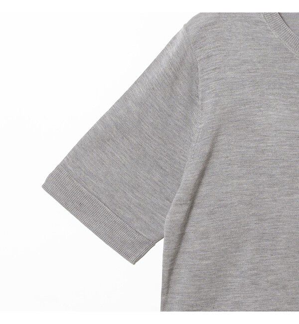 Demi-Luxe BEAMS 「シルク ハーフスリーブ プルオーバー」|ニット・セーター|