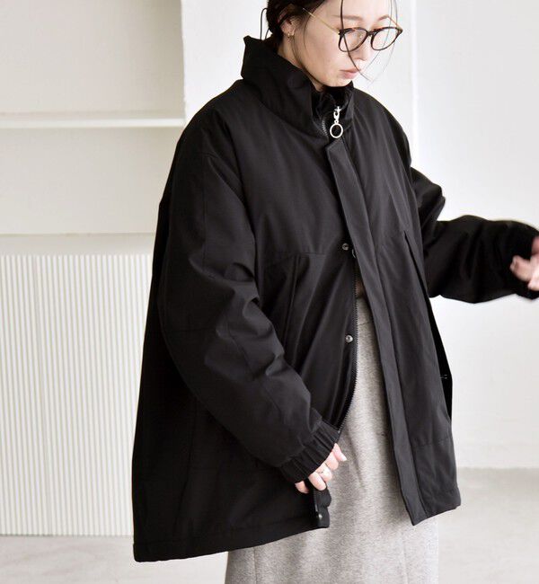 quaranciel「quaranciel:〈撥水加工〉中綿 スタンドカラー ダブル ジップ モンスター コート」|その他|