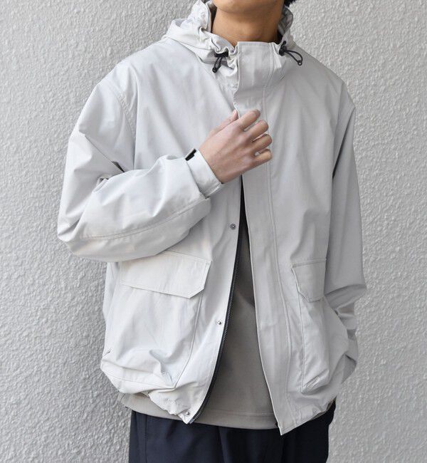 SHIPS any「SHIPS any:〈撥水加工〉タスラン SOLOTEX(R) ショート マウンテンパーカー 26SS◇」|ブルゾン・スタジャン|ライトグレー