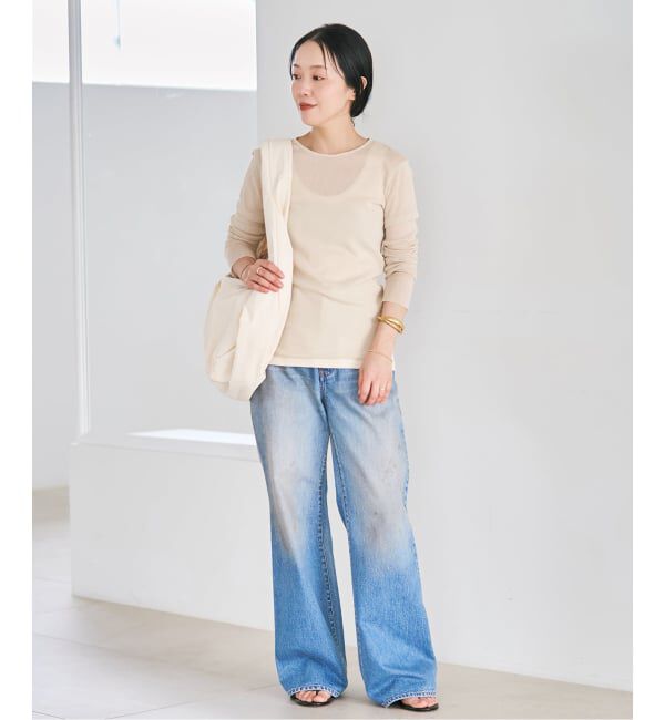 Plage「《追加》Mesh Sheer ロンT 6」|Tシャツ・カットソー|