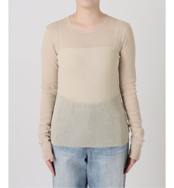 Plage「《追加》Mesh Sheer ロンT 6」|Tシャツ・カットソー|