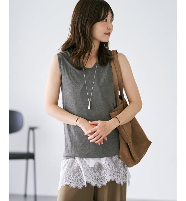 Plage「《予約》Loose sleeveless Tシャツ」|Tシャツ・カットソー|