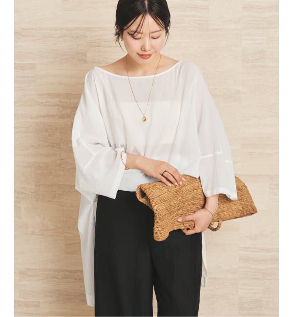 Plage「《予約》Voil Poncho ブラウス」|シャツ・ブラウス|