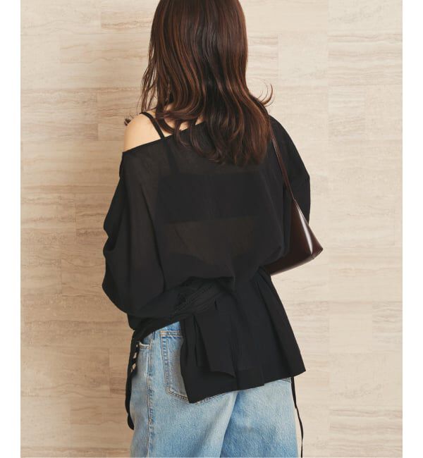 Plage「《予約》Voil Poncho ブラウス」|シャツ・ブラウス|