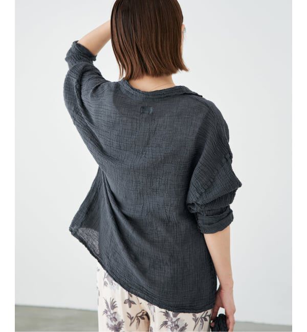 IENA「LES ATELIERS FRANCAIS DE CONFECTION Blouse Desert PE26BLDESERTGDC」|シャツ・ブラウス|