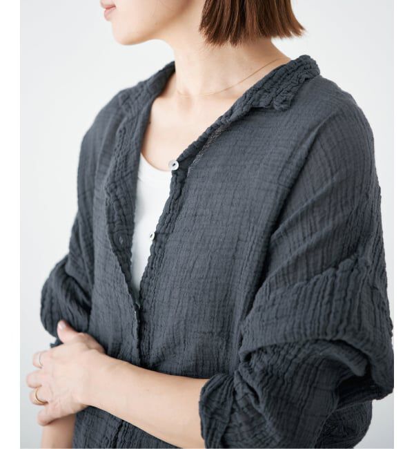 IENA「LES ATELIERS FRANCAIS DE CONFECTION Blouse Desert PE26BLDESERTGDC」|シャツ・ブラウス|