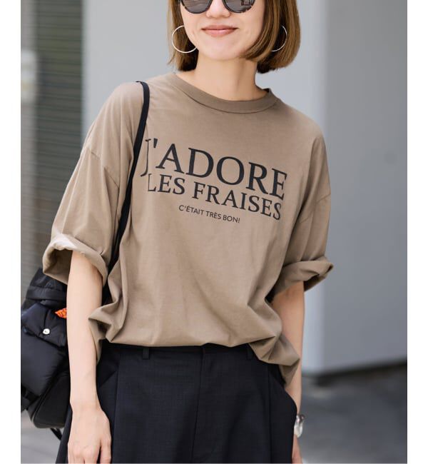 FRAMeWORK「≪WEB限定 / 追加≫フレンチロゴTシャツ 2」|Tシャツ・カットソー|ブラウン D