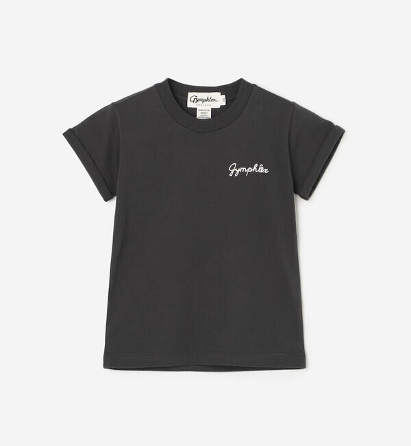 GYMPHLEX「Gymphlex | キッズ クルーネック半袖プルオーバー」|その他|CHARCOAL