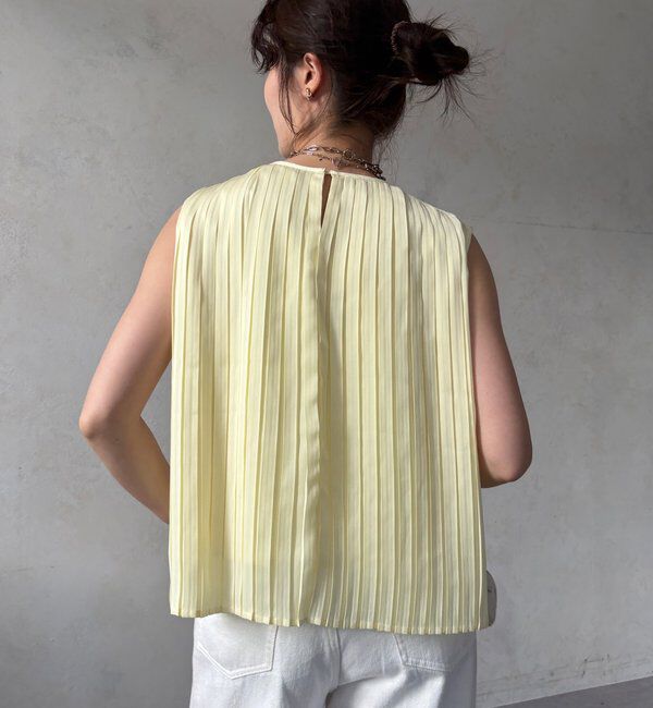  「【WEB限定】プリーツタンクブラウス」|シャツ・ブラウス|