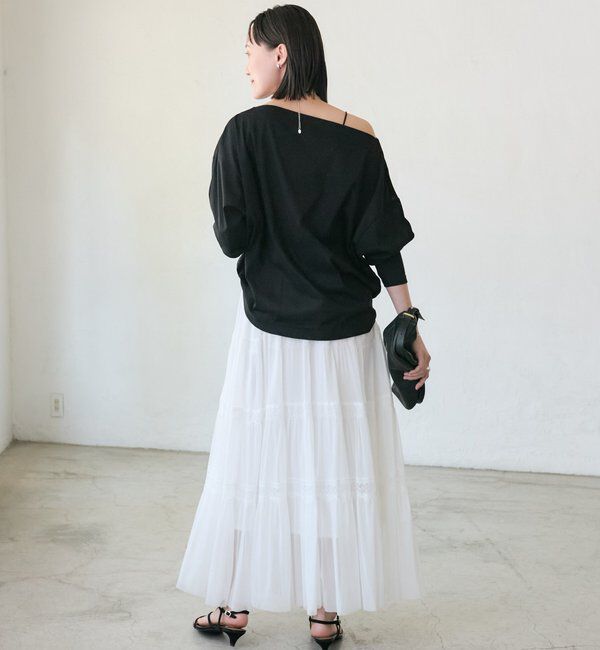  「【大人の肌見せに/抜け感◎】シアードルマンカットソー」|Tシャツ・カットソー|