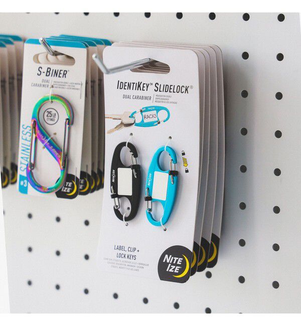 BEAMS「NITE IZE / IDENTIKEY SLIDELOCK(R) DUAL CARABINER」|その他|BLUE&times;BLACK