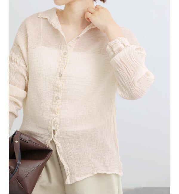 IENA「LES ATELIERS FRANCAIS DE CONFECTION Blouse Desert PE26BLDESERTGDC」|シャツ・ブラウス|