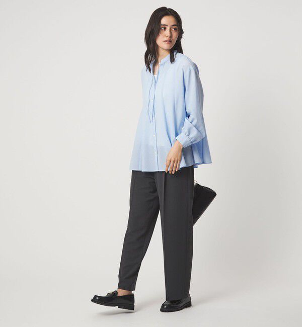 UNITED ARROWS green label relaxing「［size SHORTあり］ミルフィーユ フレア ブラウス」|シャツ・ブラウス|