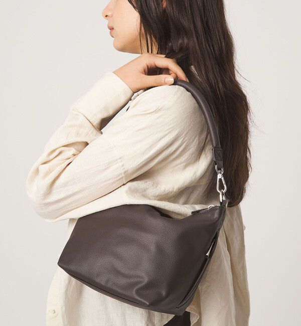 UNITED ARROWS green label relaxing「＜PARTE＞2WAY フナガタ バッグ M / ショルダーバッグ はっ水」|ショルダー・メッセンジャー|MD.BROWN