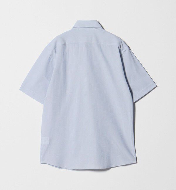 UNITED ARROWS green label relaxing「ポリエステル ラッカン ストライプ スタンダード スナップ ボタンダウン 半袖 シャツ -ストレッチ・イージ」|シャツ・ブラウス|