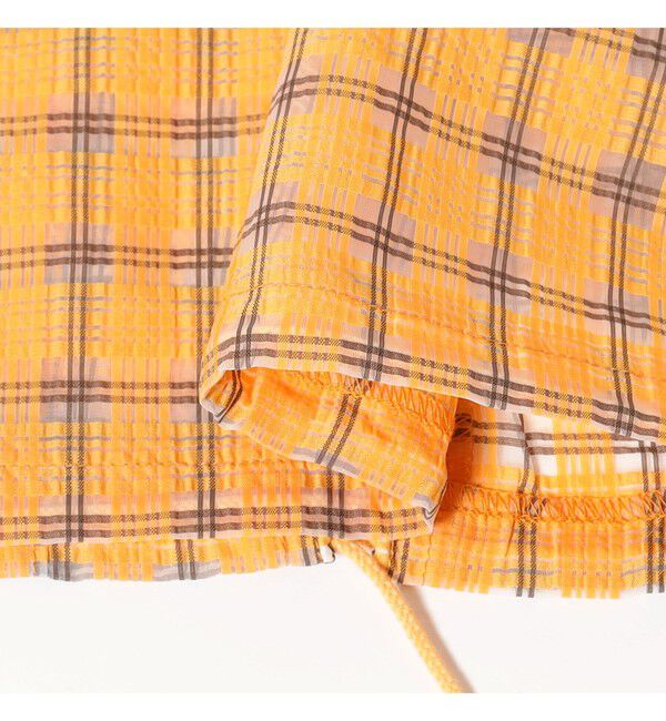 BEAMS PLUS「Swing Jacket Hoodie Nylon Airy Plaid」|ブルゾン・スタジャン|