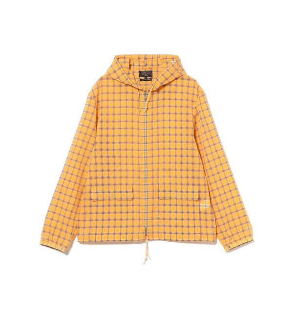 BEAMS PLUS「Swing Jacket Hoodie Nylon Airy Plaid」|ブルゾン・スタジャン|