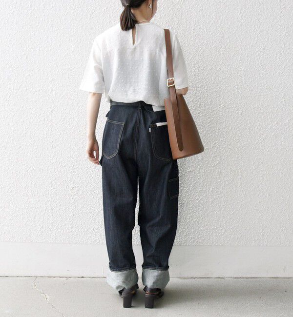 SHIPS any「SHIPS any:〈洗濯機可能〉カットドビー ジャージー クルーネック TEE」|Tシャツ・カットソー|