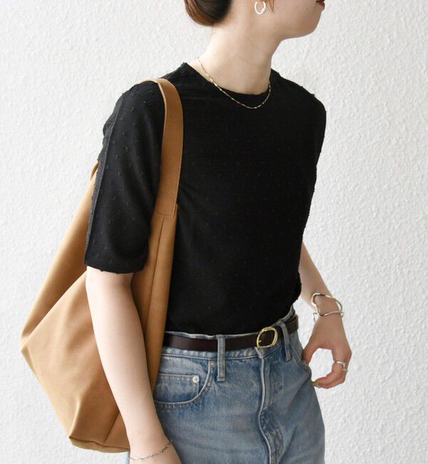 SHIPS any「SHIPS any:〈洗濯機可能〉カットドビー ジャージー クルーネック TEE」|Tシャツ・カットソー|