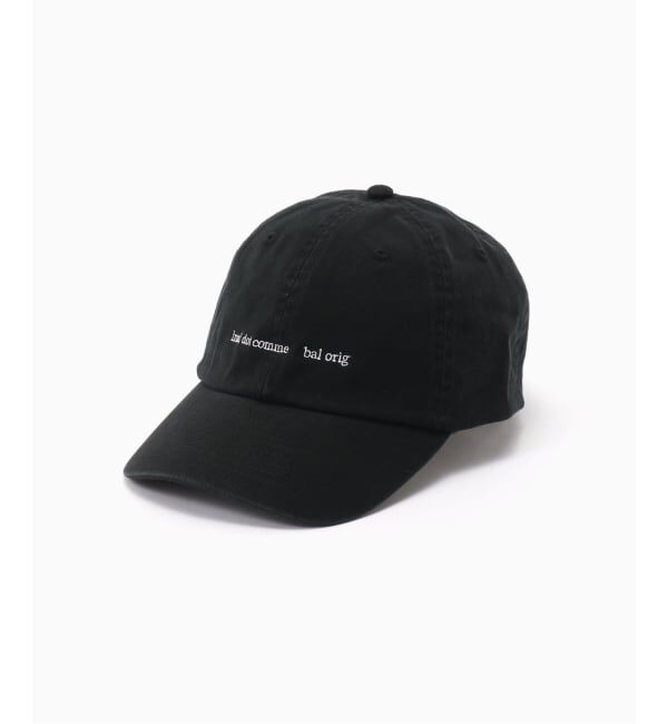 JOINT WORKS「BAL / バル COTTON 6-PANEL HAT」|キャップ・キャスケット|ブラック