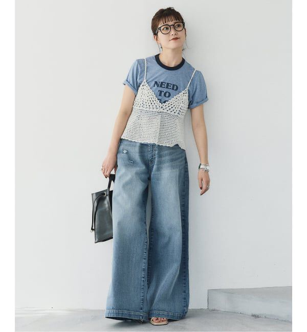 Spick and Span「《追加》クロシェニットキャミソール」|キャミソール|
