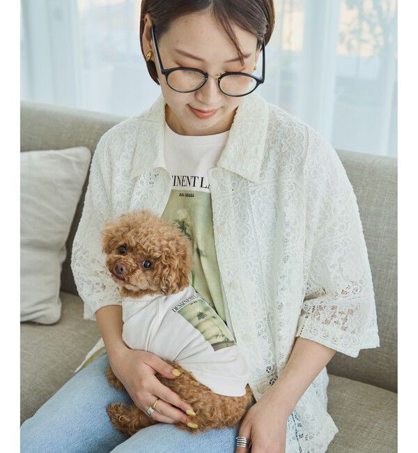 ROPE PICNIC PASSAGE「【DOG】RENU photo Tee/UVカット・接触冷感・リンクコーデ」|その他|