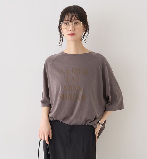 Rouge vif「シアーロゴオーバーサイズTシャツ【予約】」|Tシャツ・カットソー|