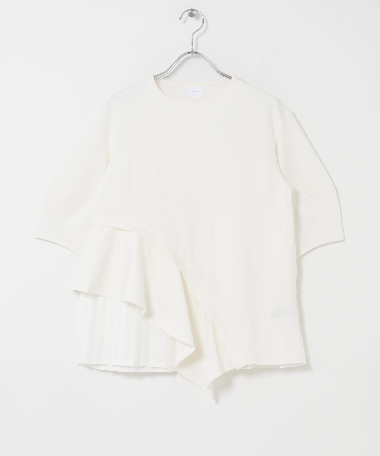 URBAN RESEARCH ROSSO「ELENDEEK　SLIDE FLARE DOCKING CUT AND SEWN」|Tシャツ・カットソー|オフホワイト