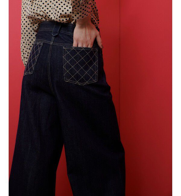 LOULOU WILLOUGHBY「【LOULOU WILLOUGHBY】デニムバギーパンツ」|デニム|