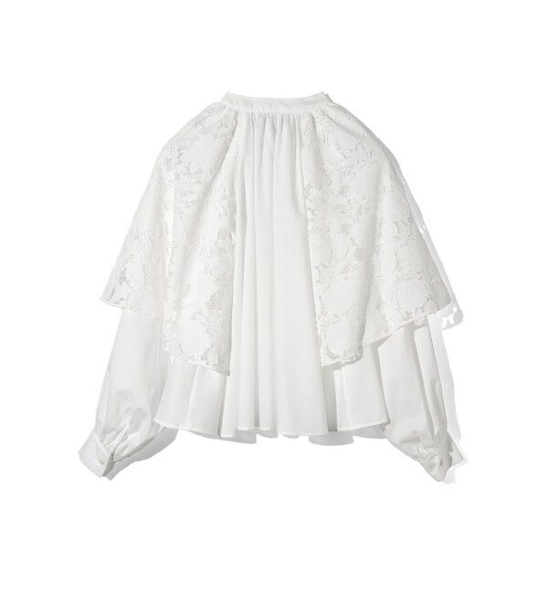 MIDIUMISOLID「MIDIUMISOLID for Ladies レースフレアブラウス」|シャツ・ブラウス|