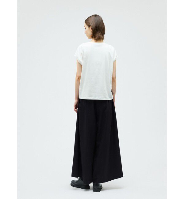 mizuiro ind「mizuiro ind フレンチスリーブフリルプルオーバー」|Tシャツ・カットソー|