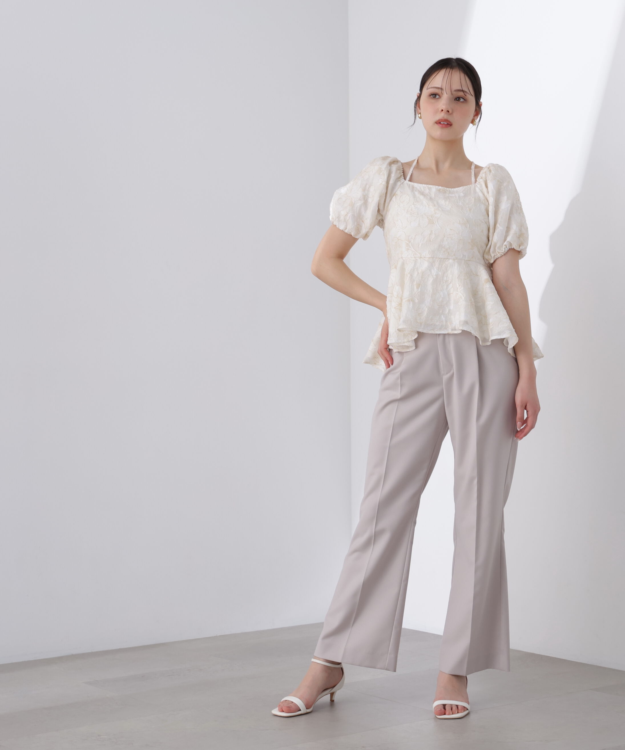 PROPORTION BODY DRESSING「＜Ｌ＞バルーンスリーブペプラムセットアップ」|ワンピース|