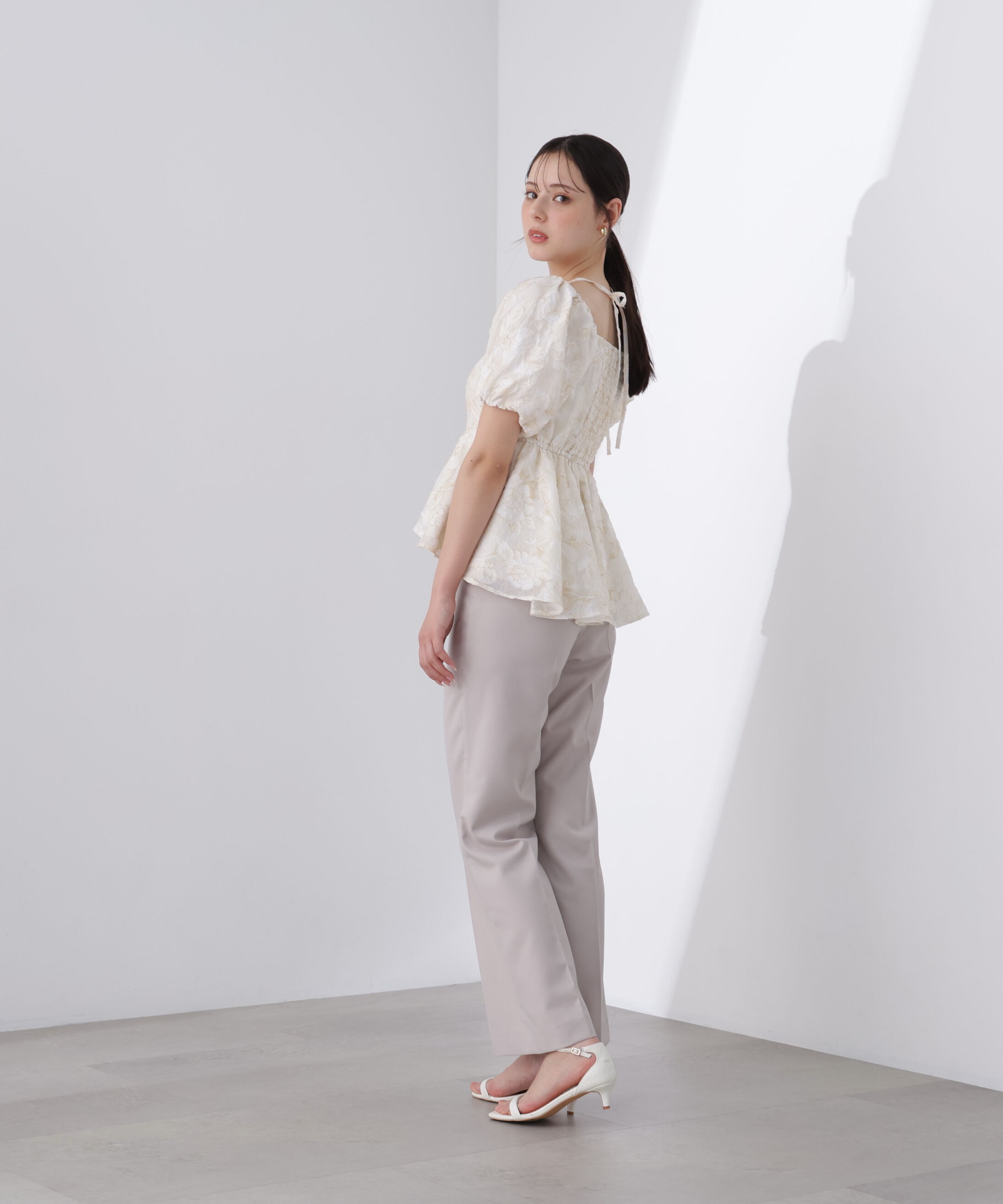 PROPORTION BODY DRESSING「＜Ｌ＞バルーンスリーブペプラムセットアップ」|ワンピース|