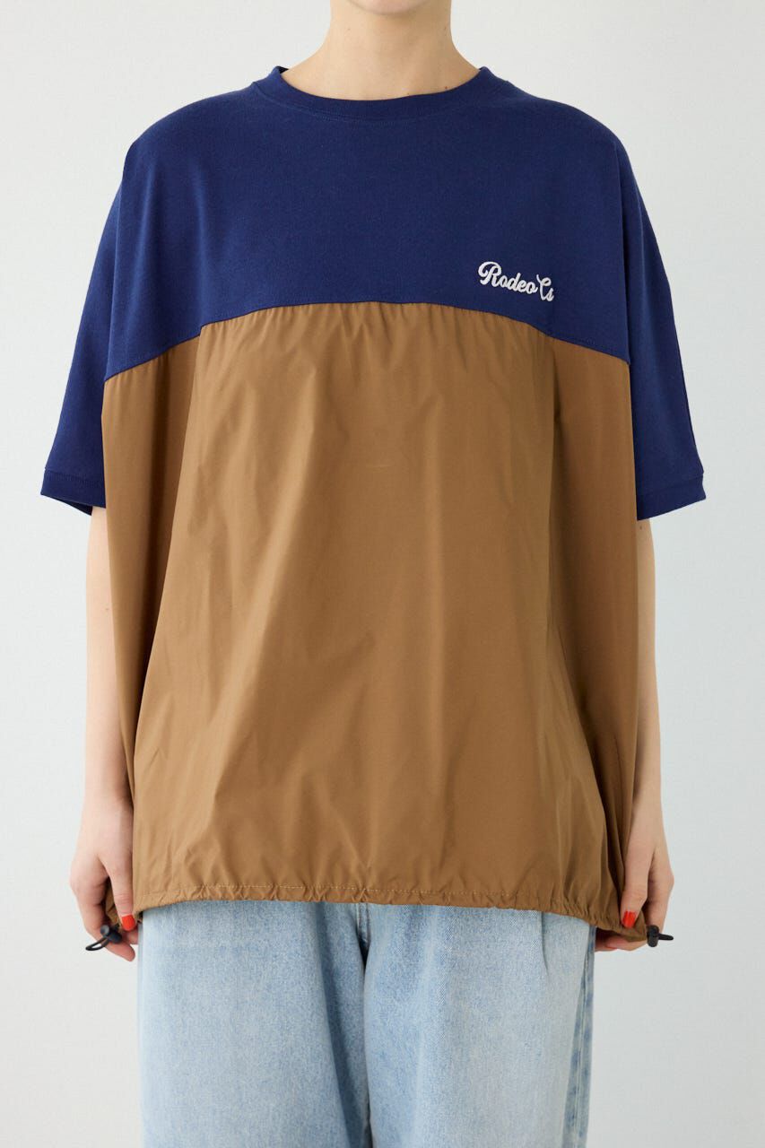 RODEO CROWNS「切替ロゴビッグトップス」|Tシャツ・カットソー|