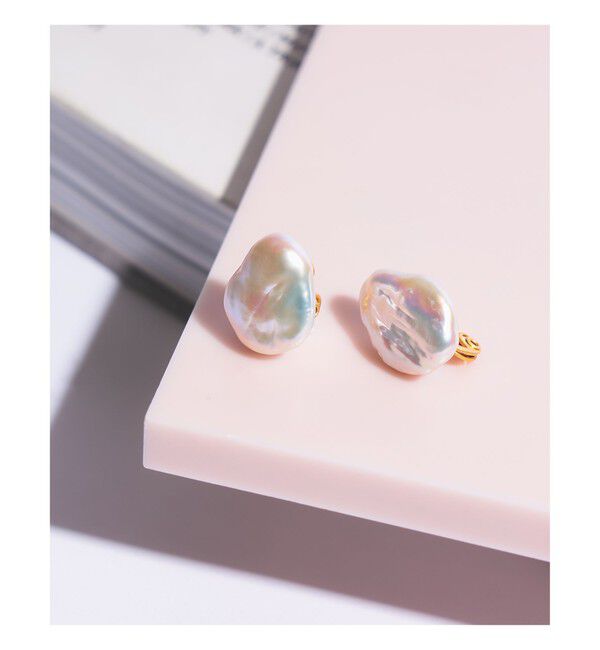 Demi-Luxe BEAMS 「jour couture / mirror.02 イヤリング」|その他|WHITE