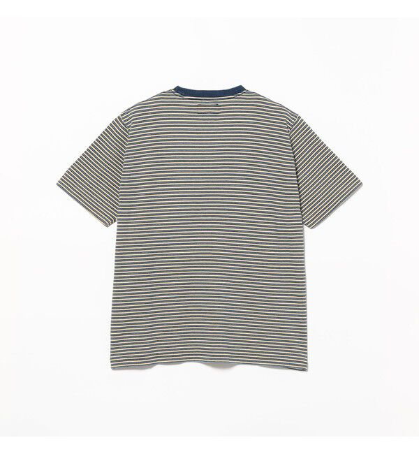BEAMS PLUS「Pocket Tee Indigo Stripe」|Tシャツ・カットソー|