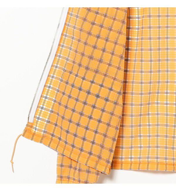 BEAMS PLUS「Swing Jacket Hoodie Nylon Airy Plaid」|ブルゾン・スタジャン|