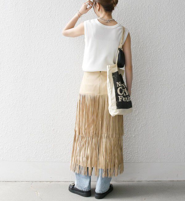 SHIPS any「《一部追加予約》SHIPS any:〈洗濯機可能〉ワッフル ヘンリーネック 2WAY ノースリーブ TEE」|タンクトップ|