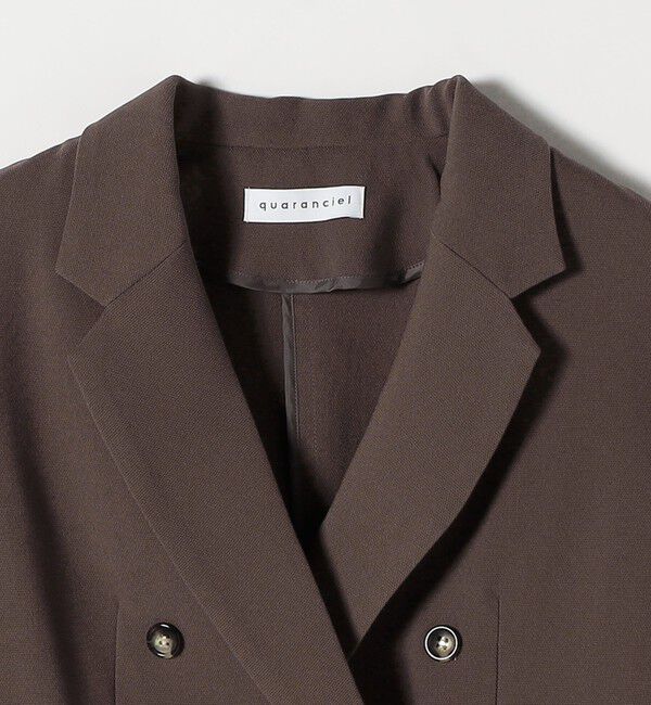 quaranciel「quaranciel:〈手洗い可能〉メッシュ ダブルブレスト テーラード ジャケット 25AW」|テーラードジャケット|