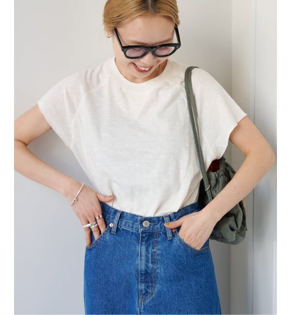 OUTDOOR PRODUCTS Usual Things「スラブストレッチフレンチスリーブTEE」|Tシャツ・カットソー|ホワイト
