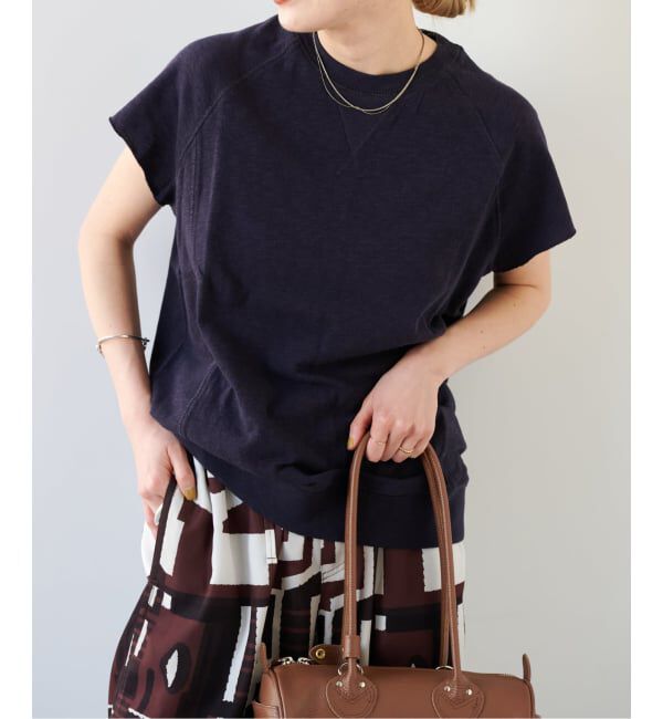 OUTDOOR PRODUCTS Usual Things「スラブストレッチフレンチスリーブTEE」|Tシャツ・カットソー|ネイビー