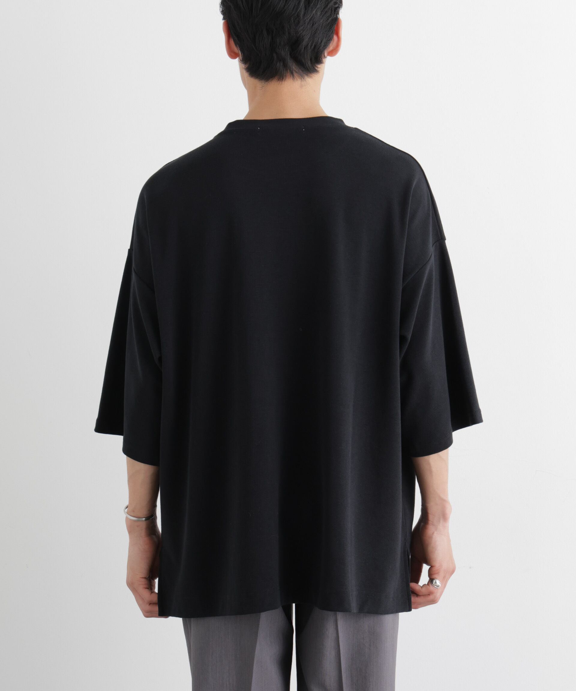 nano･universe「WEB限定/ストレッチフライス BIGTシャツ 半袖」|Tシャツ・カットソー|