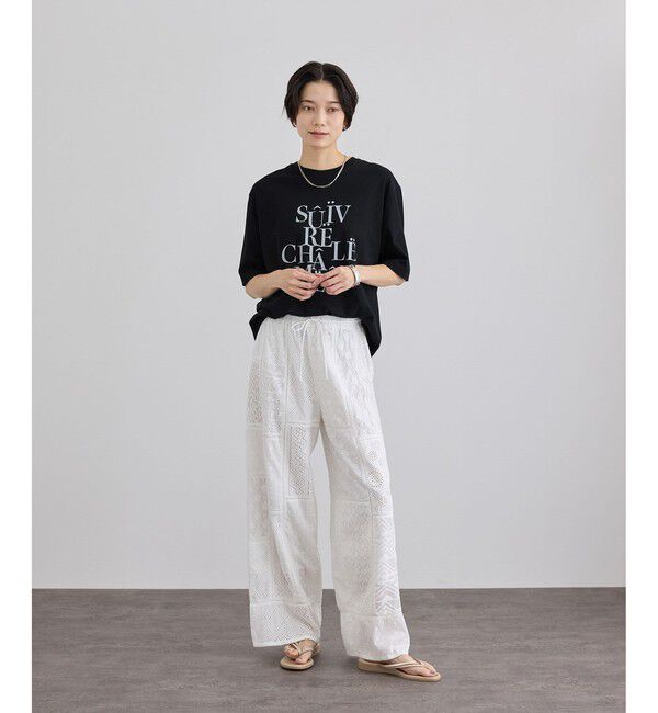 SALON adam et rope'「VoyageurロゴプリントT」|Tシャツ・カットソー|
