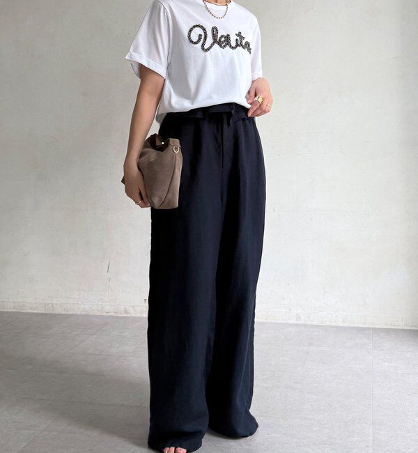  「【WEB限定】フリンジコードロゴTEE」|Tシャツ・カットソー|