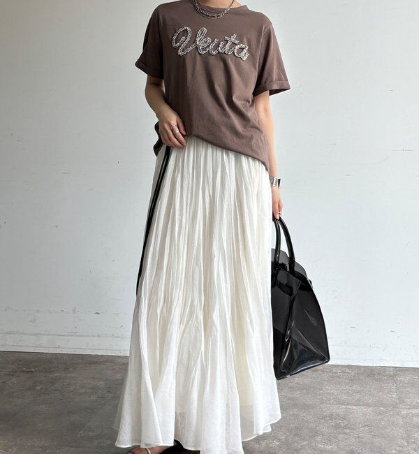  「【WEB限定】フリンジコードロゴTEE」|Tシャツ・カットソー|