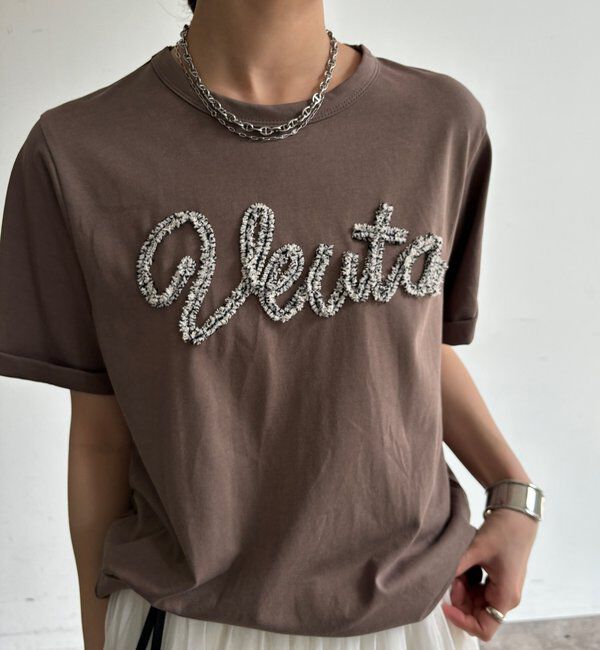  「【WEB限定】フリンジコードロゴTEE」|Tシャツ・カットソー|
